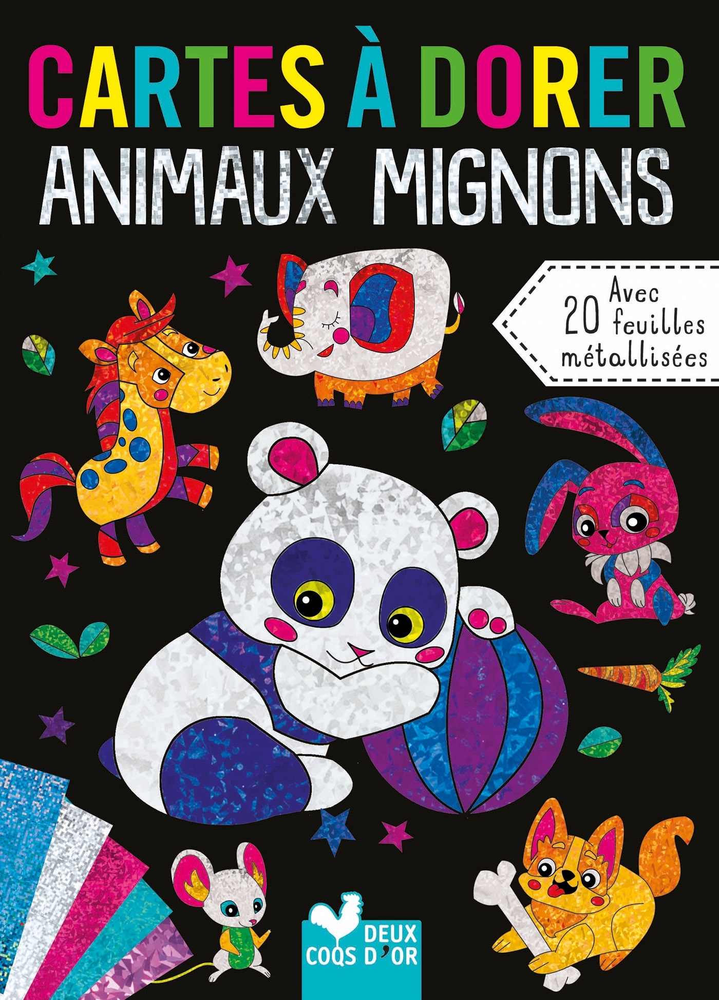 cartes à dorer  - Animaux Mignons