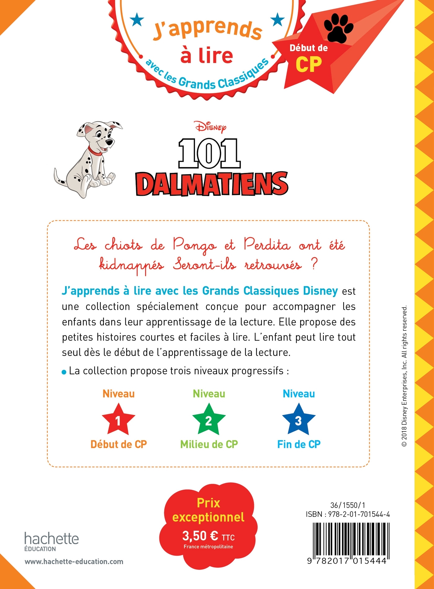 Disney - Les 101 Dalmatiens, CP Niveau 1