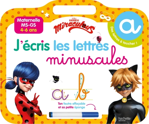Miraculous - Ardoise J'écris les lettres minuscules