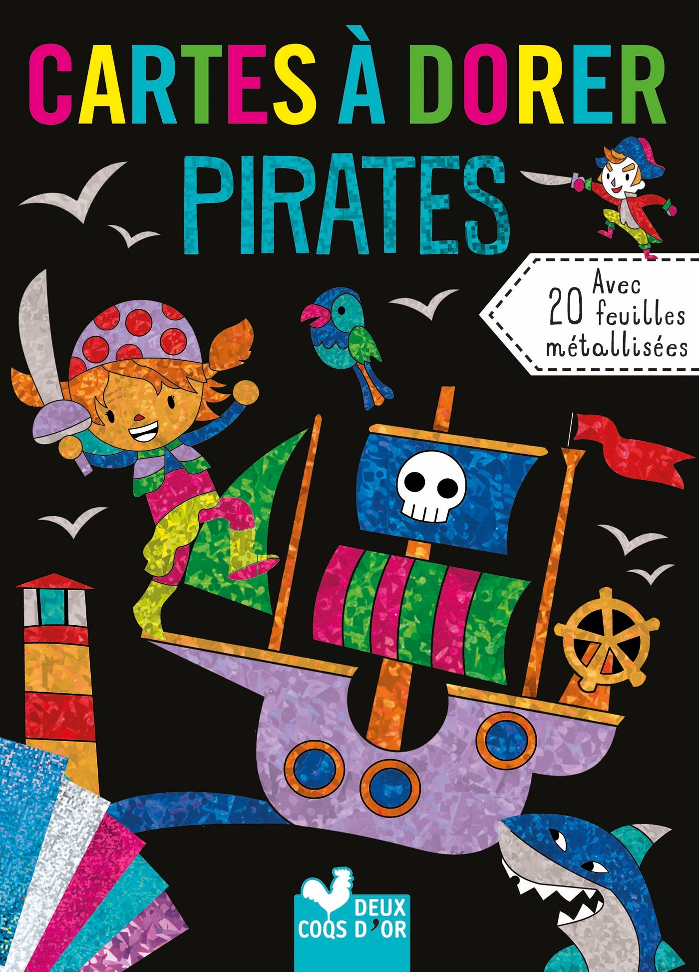 cartes à dorer - pirates