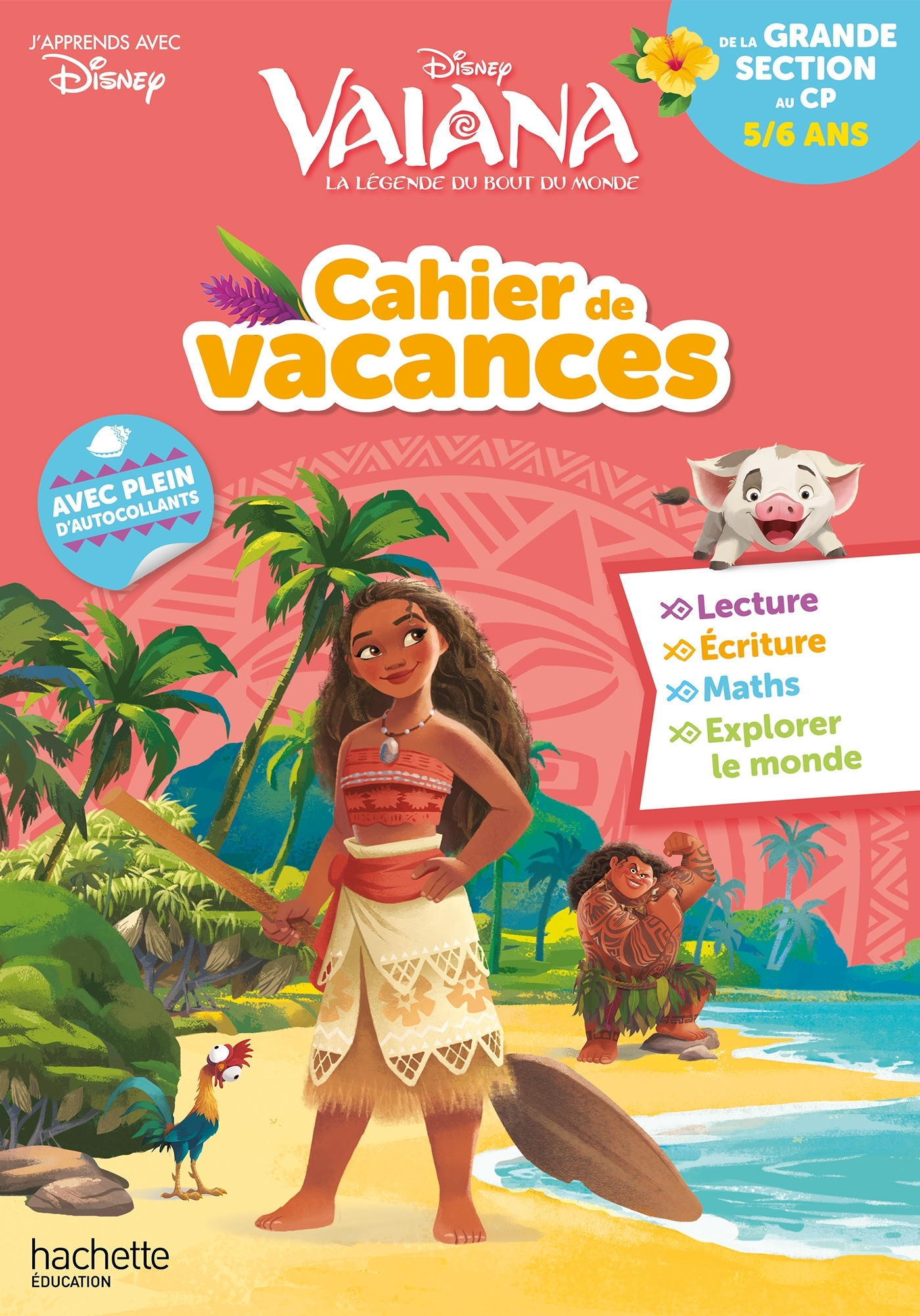 Disney - Vaiana - De la Grande Section au CP - Cahier de vacances 2022