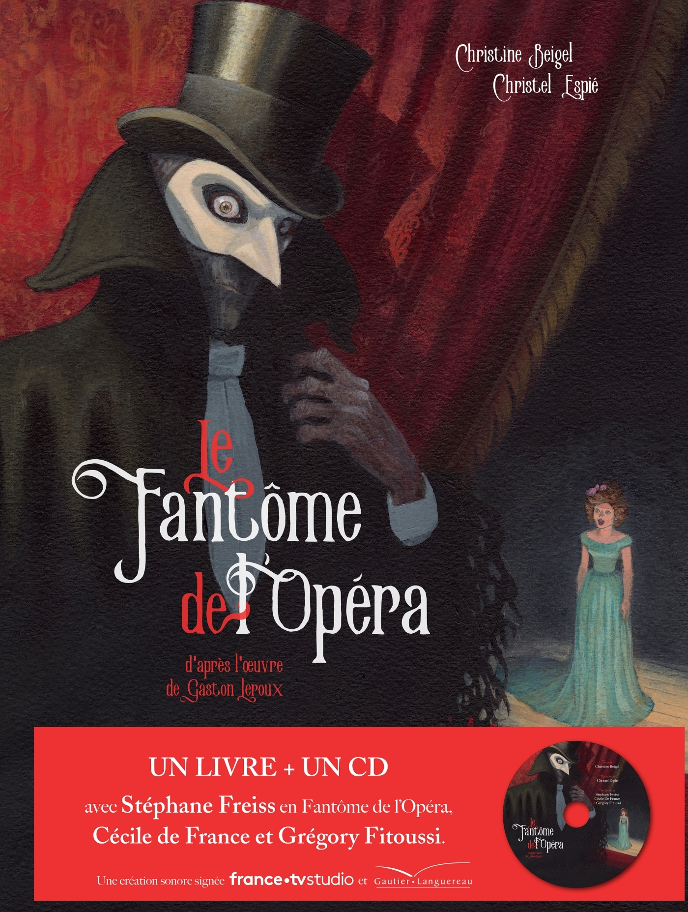 Le fantôme de l'Opéra - livre CD