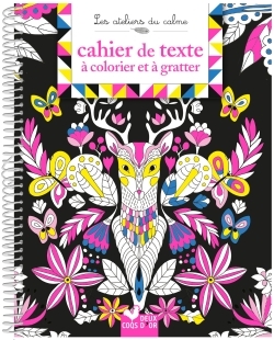 Cahier de texte à colorier et à gratter