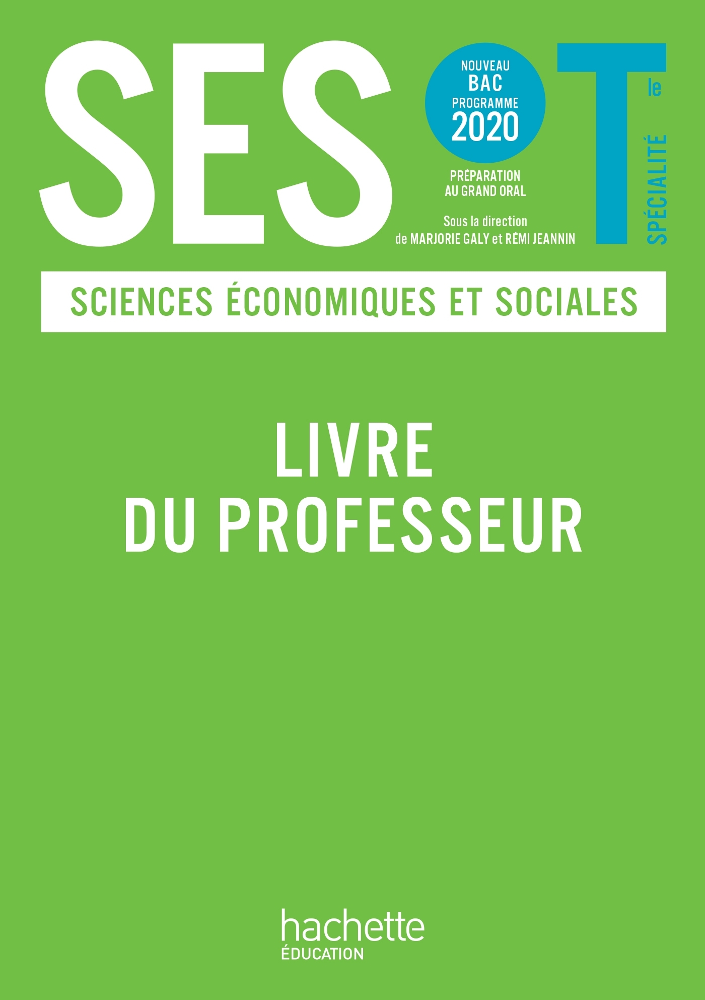 SES Terminale - Livre du Professeur - Ed. 2020