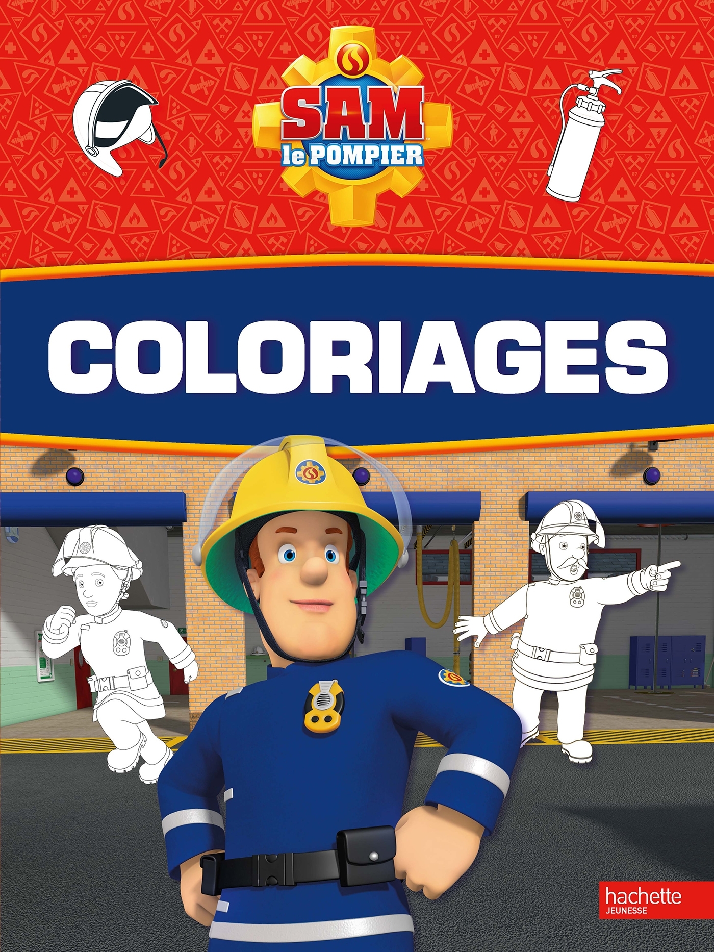 Sam le Pompier - Coloriages
