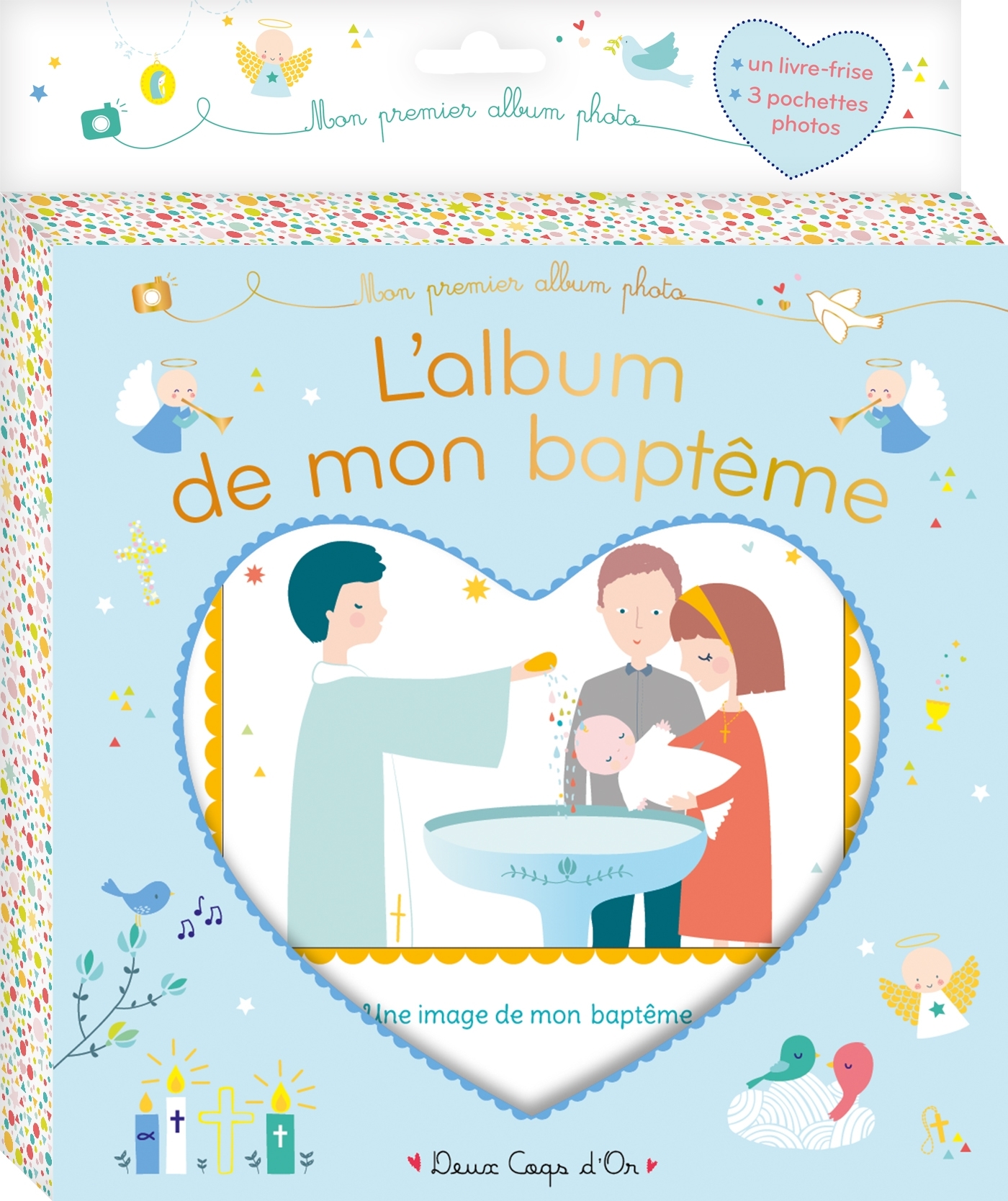 L'album de mon baptême - livre tissu