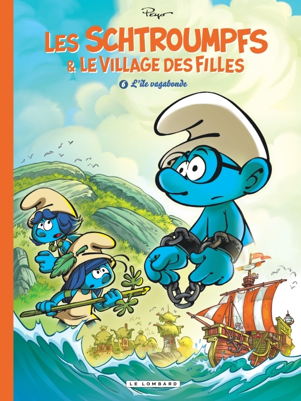 Les Schtroumpfs et le village des filles - Tome 6 - L'île vagabonde