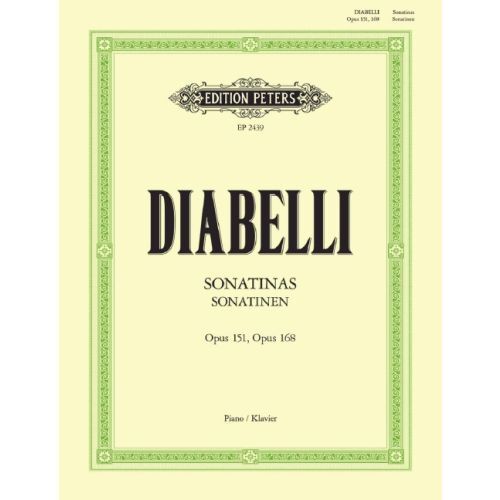 ANTON DIABELLI : SONATINEN - SONATINAS OPUS 151 & 168
