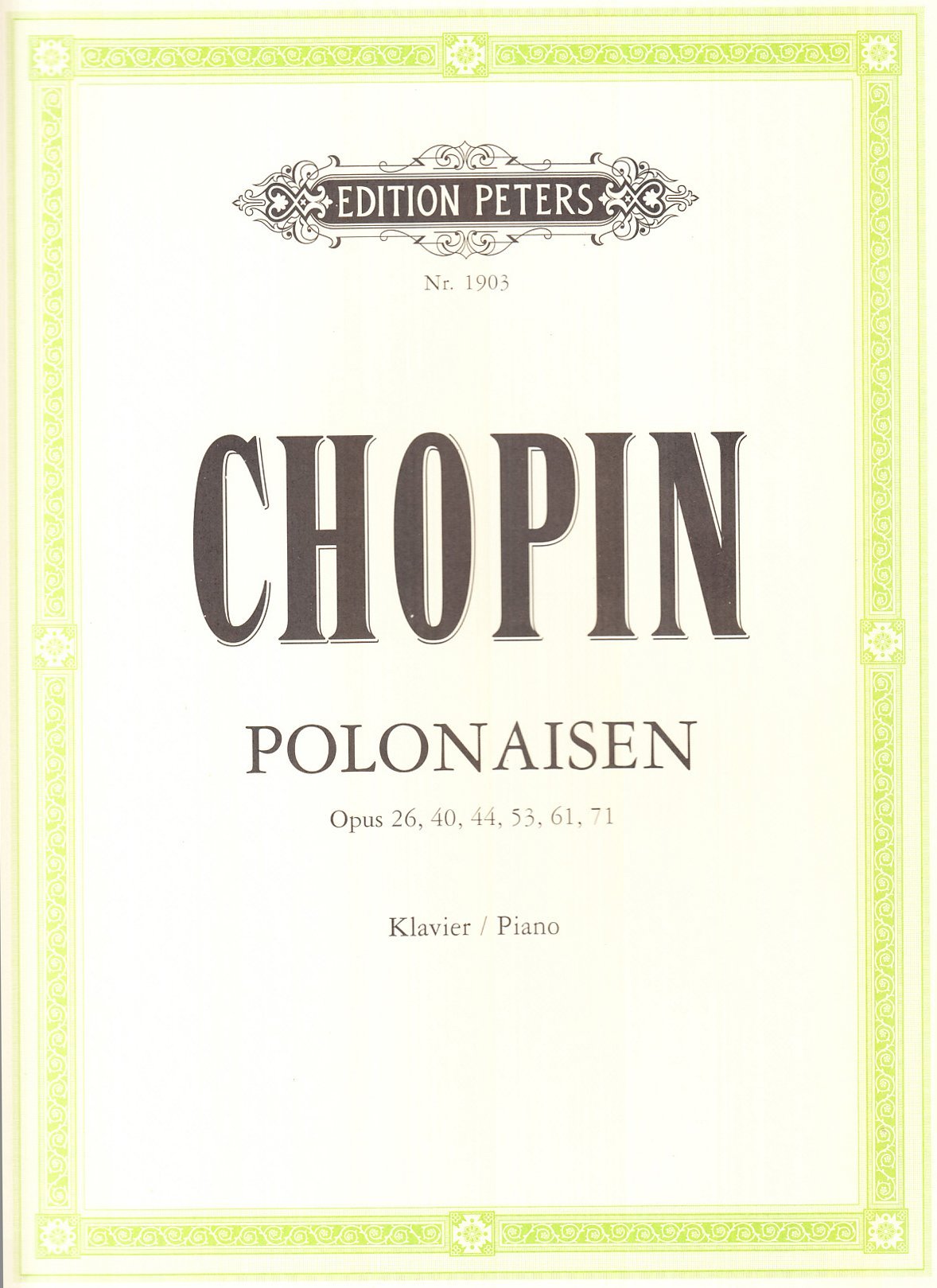 FREDERIC CHOPIN  :  POLONAISEN - POLONAISES