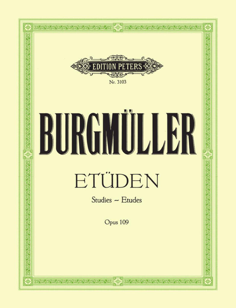 FRIEDRICH BURGMULLER : 18 ETUDES - 18 STUDIES - 18 ETUDEN OP. 109 - PIANO