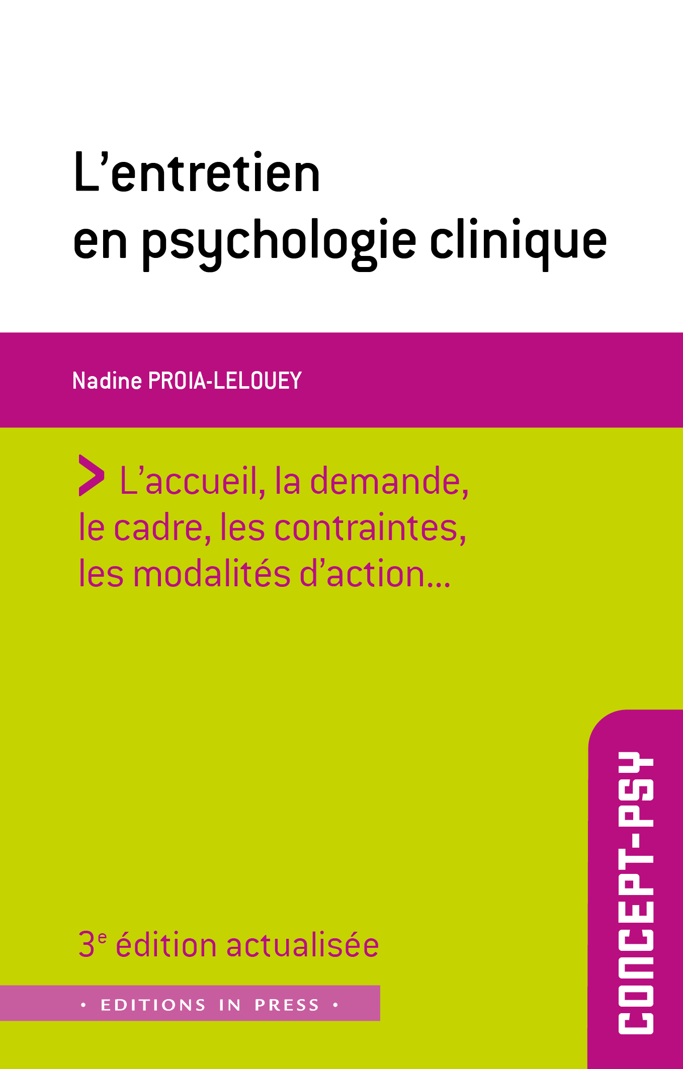 L'entretien en psychologie clinique