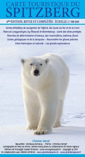 Carte touristique du spitzberg
