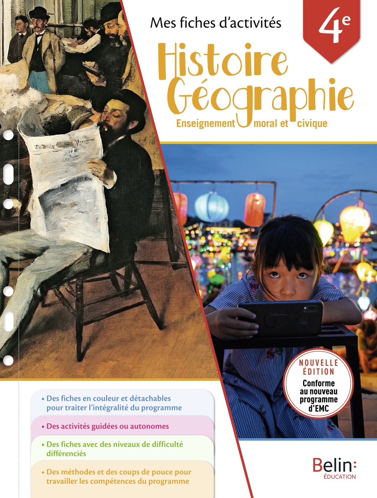 Mes fiches d'activités Histoire Géographie EMC 4e 2025