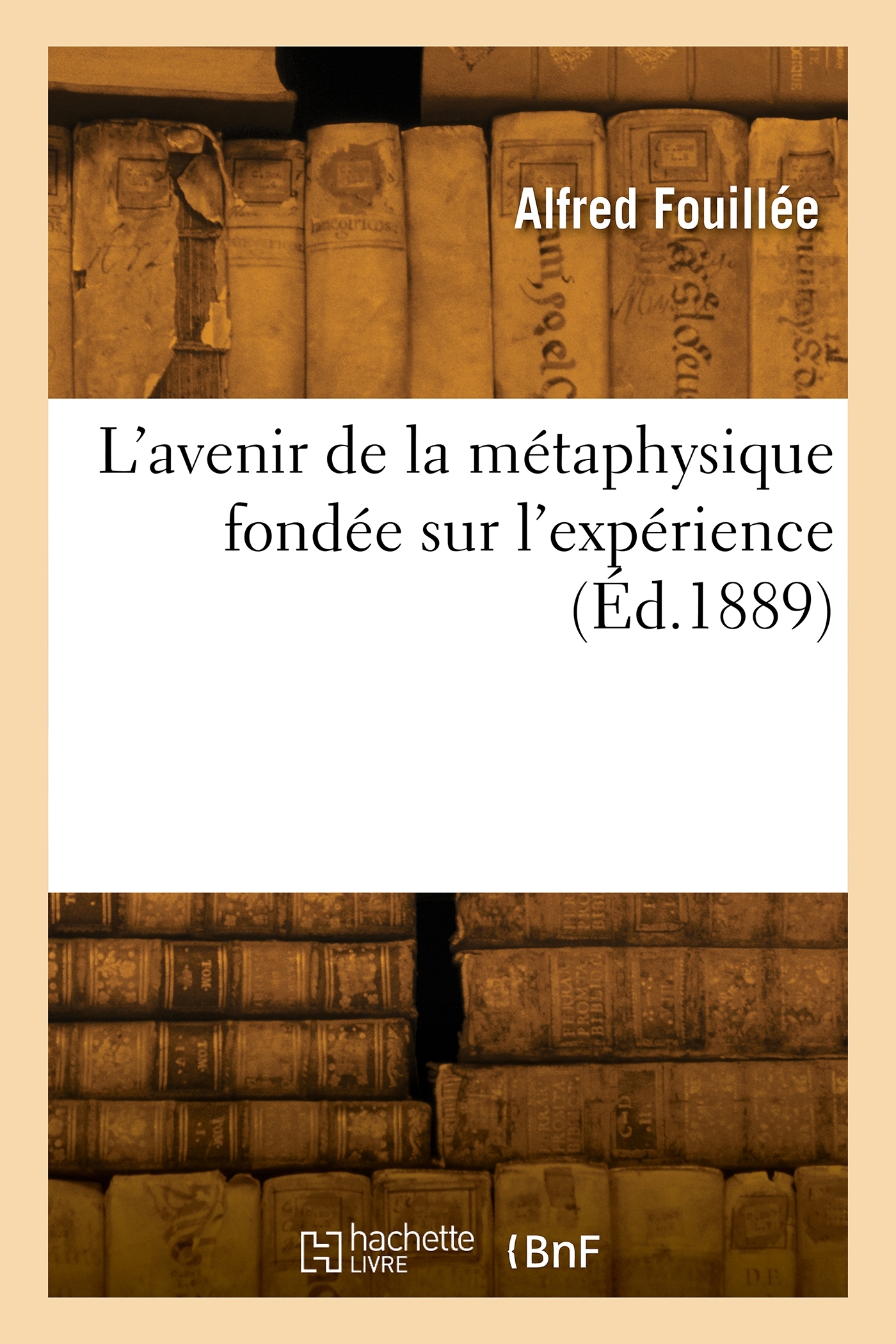L'avenir de la métaphysique fondée sur l'expérience