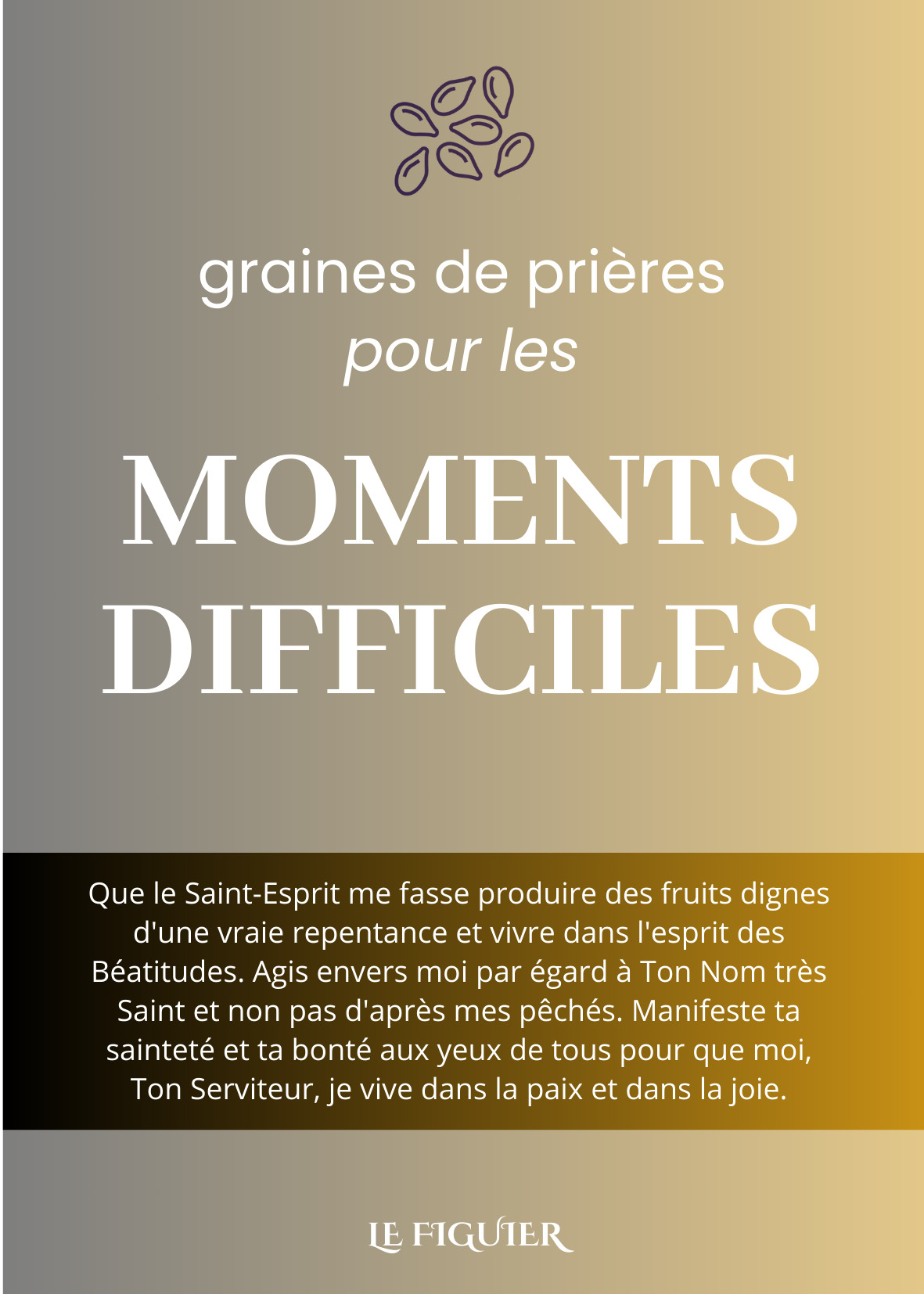 GRAINES DE PRIèRE DANS LES MOM