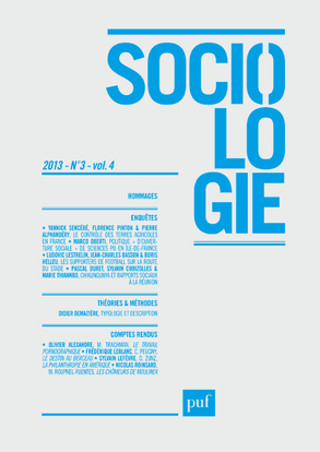 Sociologie 2013, n° 3