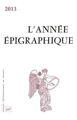 année épigraphique vol. 2013