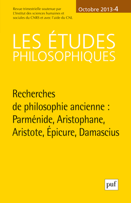 études philosophiques 2013, n° 4