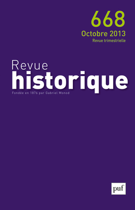 Revue historique 2013, n° 668