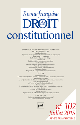 RFDC 2015, n° 102