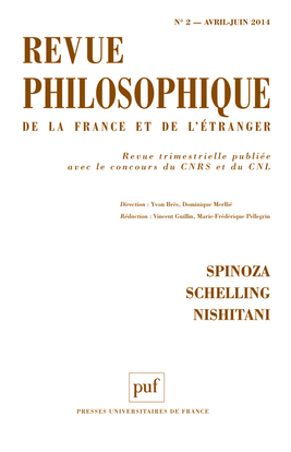 Revue philosophique 2014, t. 139 (2)