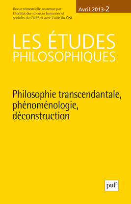 études philosophiques 2013, n° 2
