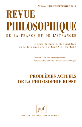 Revue philosophique 2014, t. 139 (3)
