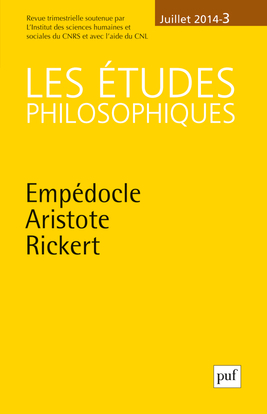 études philosophiques 2014, n° 3