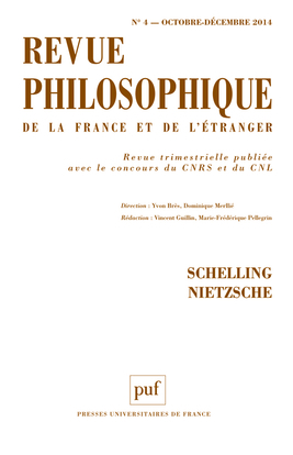 Revue philosophique 2014, t. 139 (4)