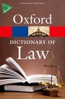 OXFORD DICTIONARY OF LAW 6EME EDITION