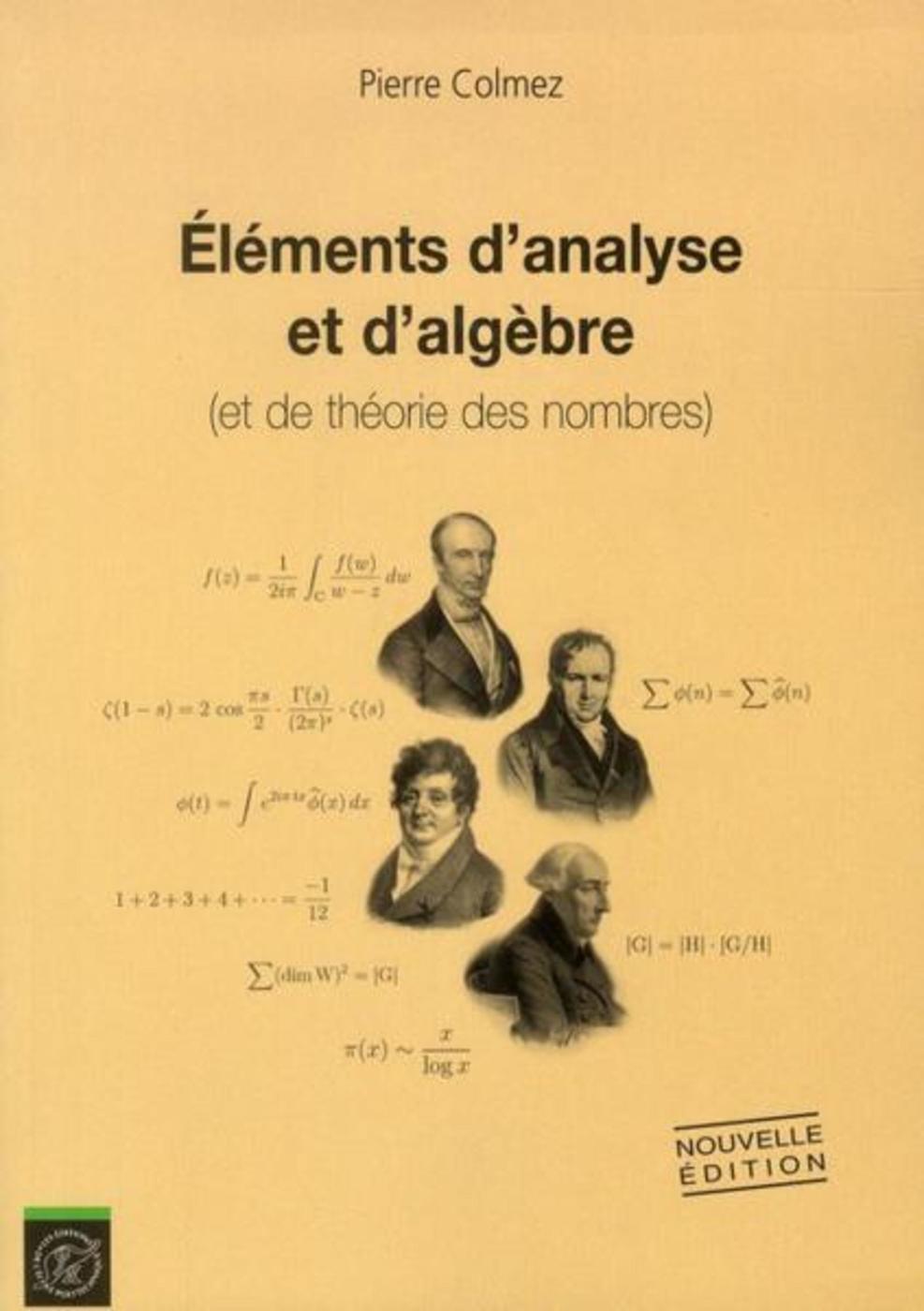 Éléments d'analyse et d'algèbre