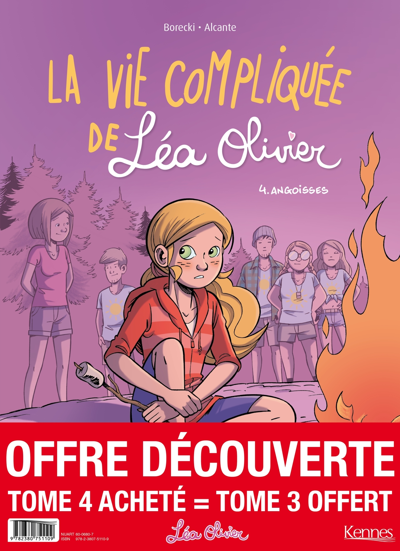 La Vie compliquée de Léa Olivier BD - pack T04 acheté = T03 offert