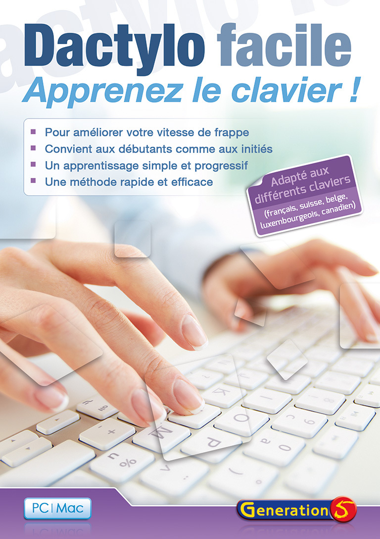 DACTYLO FACILE - Apprenez le clavier ! (version monoposte)