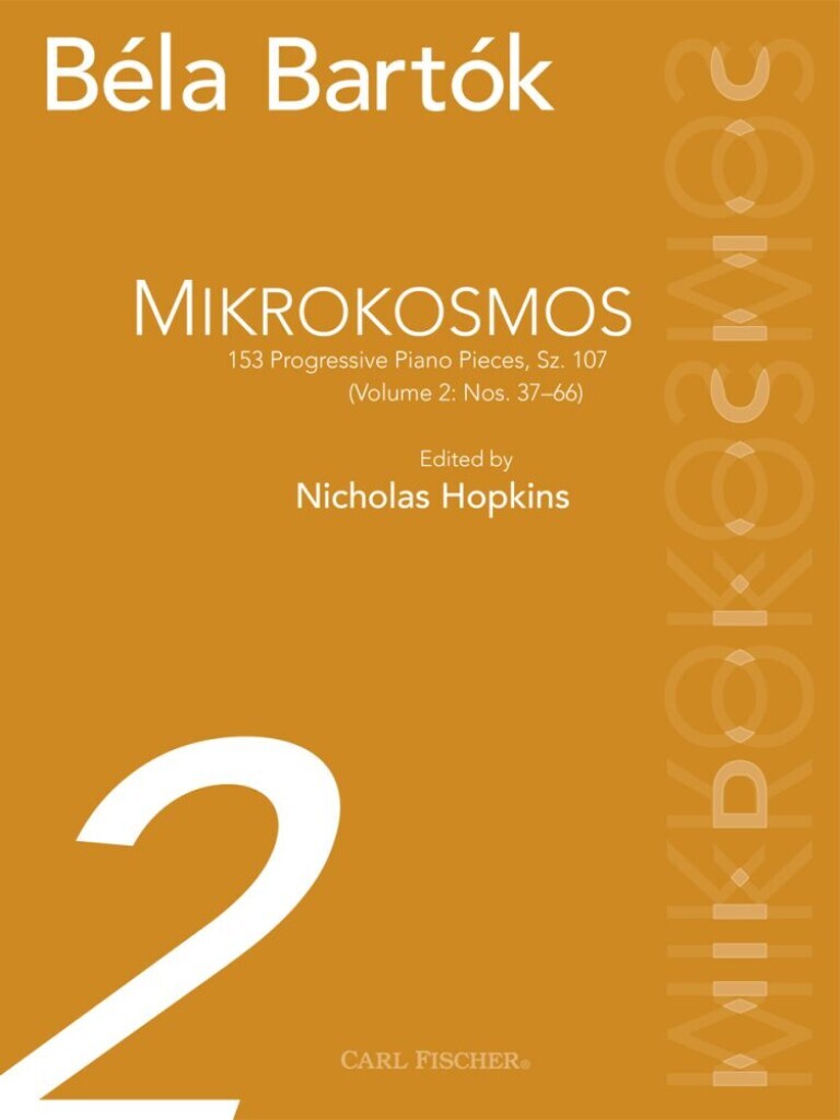 BELA BARTOK : MIKROKOSMOS - 153 PROGRESSIVE PIANO PIECES SZ. 107 - VOLUME 2: NOS. 37, 66
