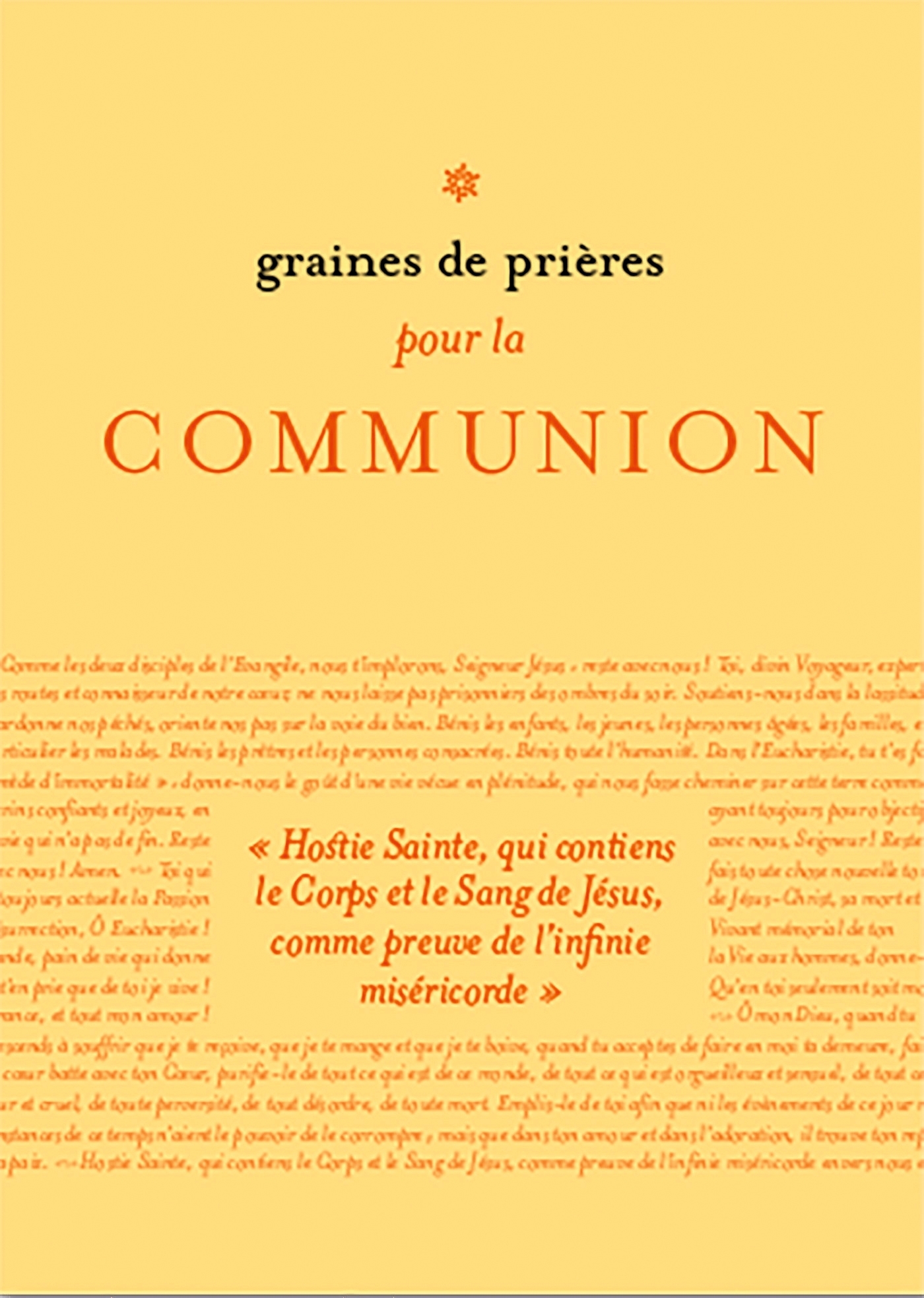 COL.BAYARD 10 EX GRAINES DE PRIERES POUR LA COMMUNION