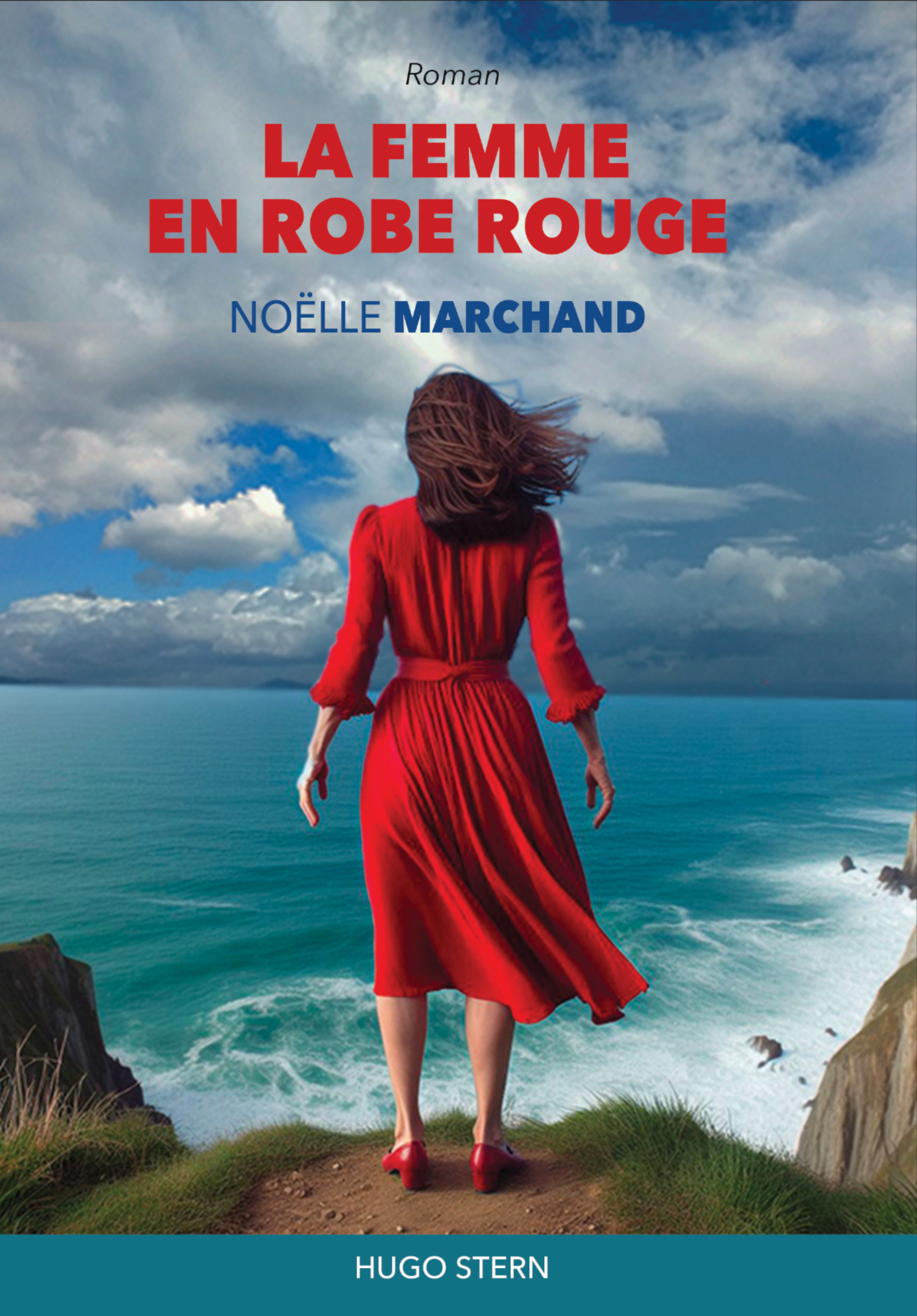 La femme en robe rouge