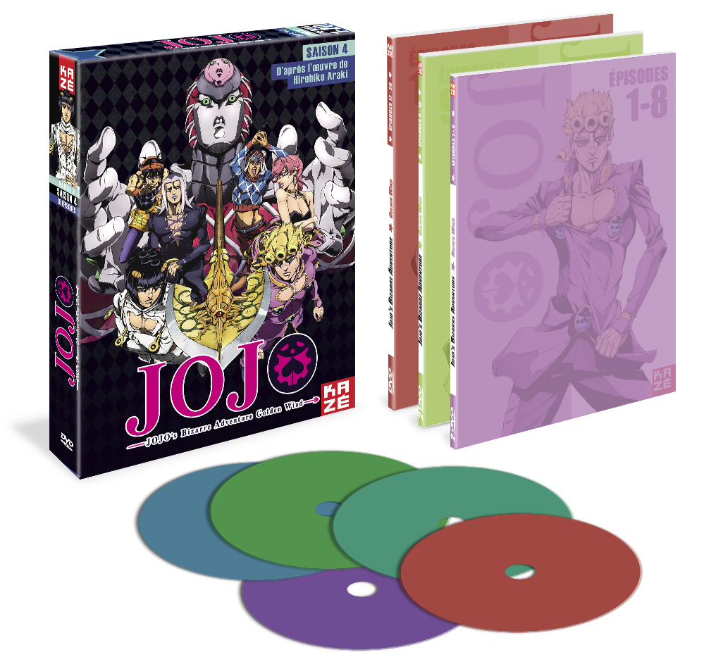 JOJO'S BIZARRE ADVENTURE - GOLDEN WIND - SAISON 4 - PARTIE 2/2 - 5 DVD