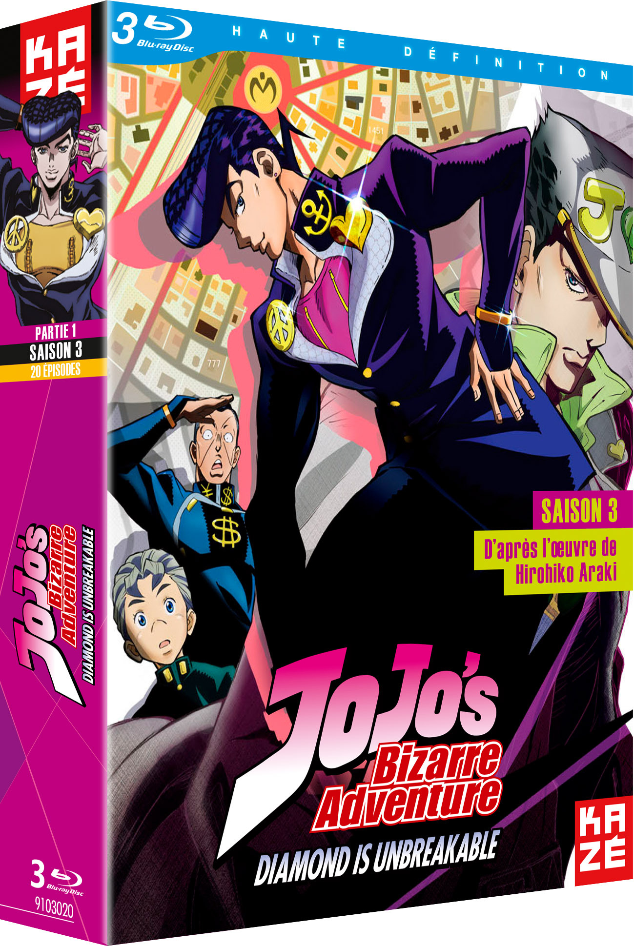 JOJO'S BIZARRE ADVENTURE - S3 - DIAMOND IS UNBREAKABLE - PARTIE 1 SUR 2 - 3BRD