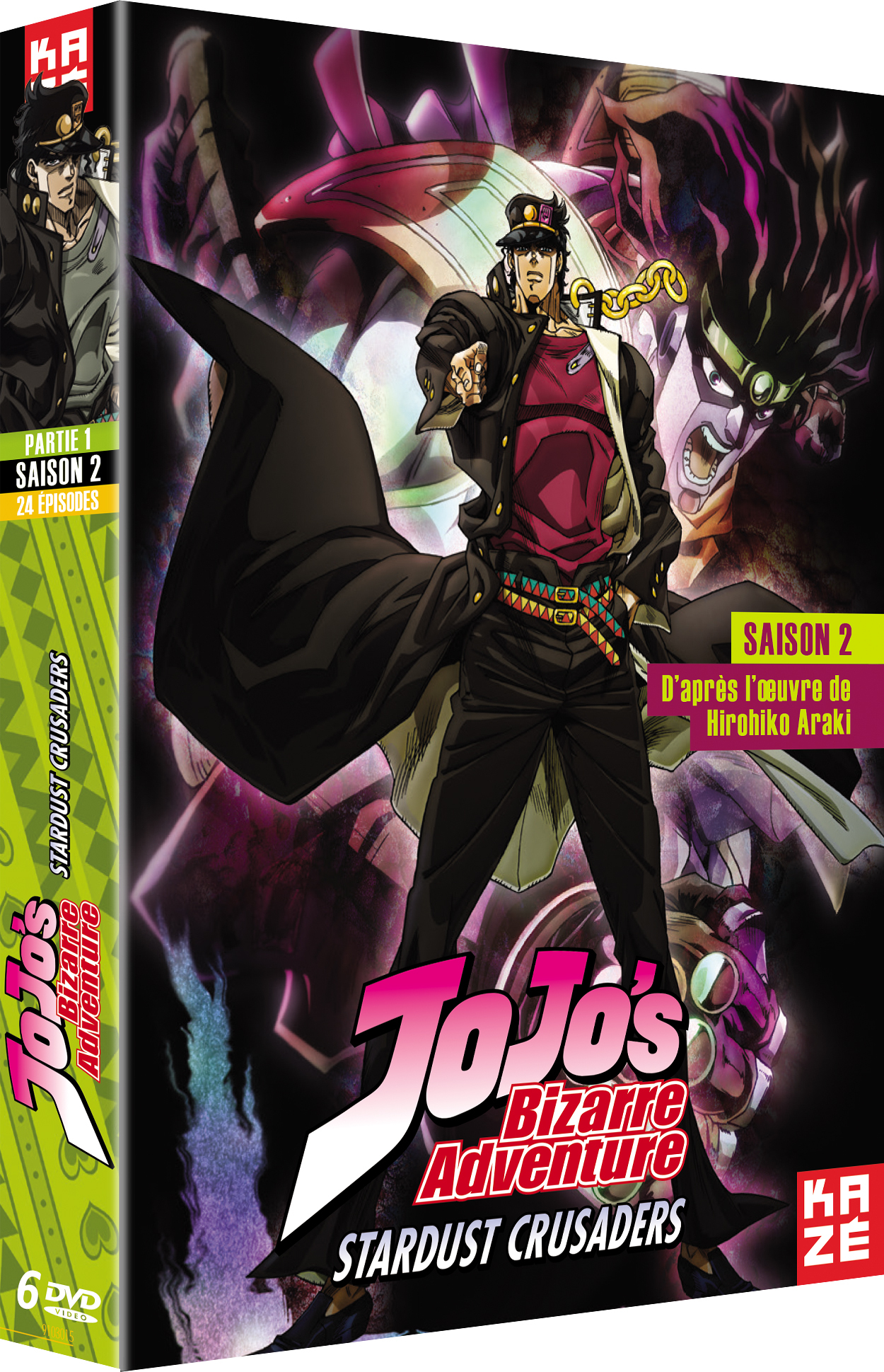 JOJO'S BIZARRE ADVENTURE - S2 - STARDUST CRUSADERS - PARTIE 1 SUR 2 - 6DVD