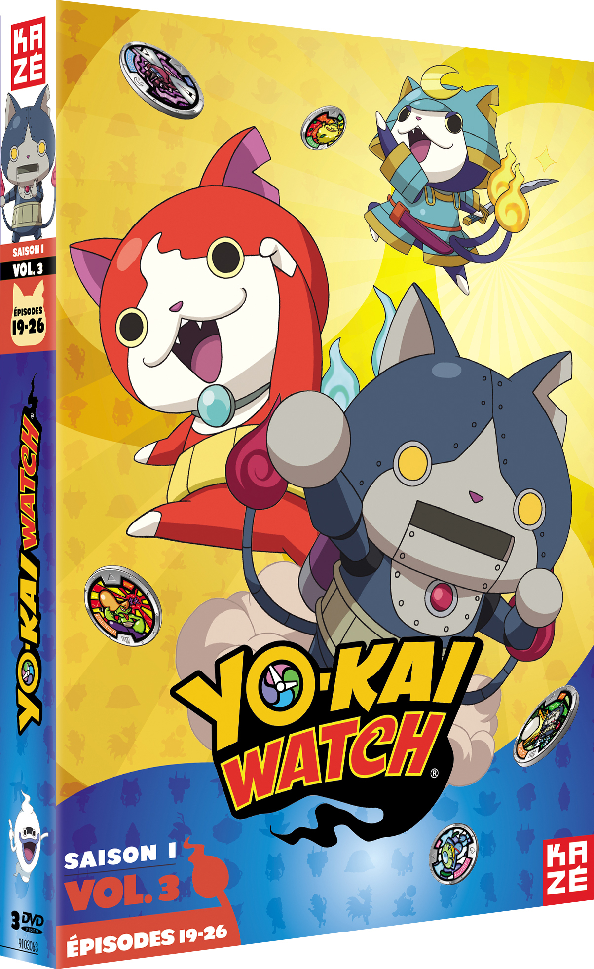 YO-KAI WATCH - SAISON 1 - PARTIE 3 SUR 3 - 3 DVD