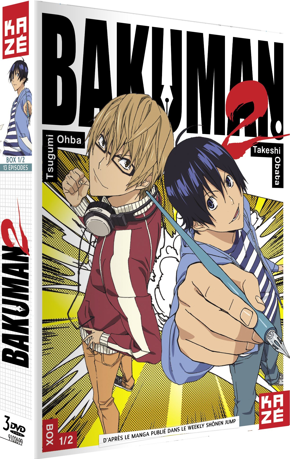 BAKUMAN - SAISON 2 - PARTIE 1 SUR 2 - 3 DVD