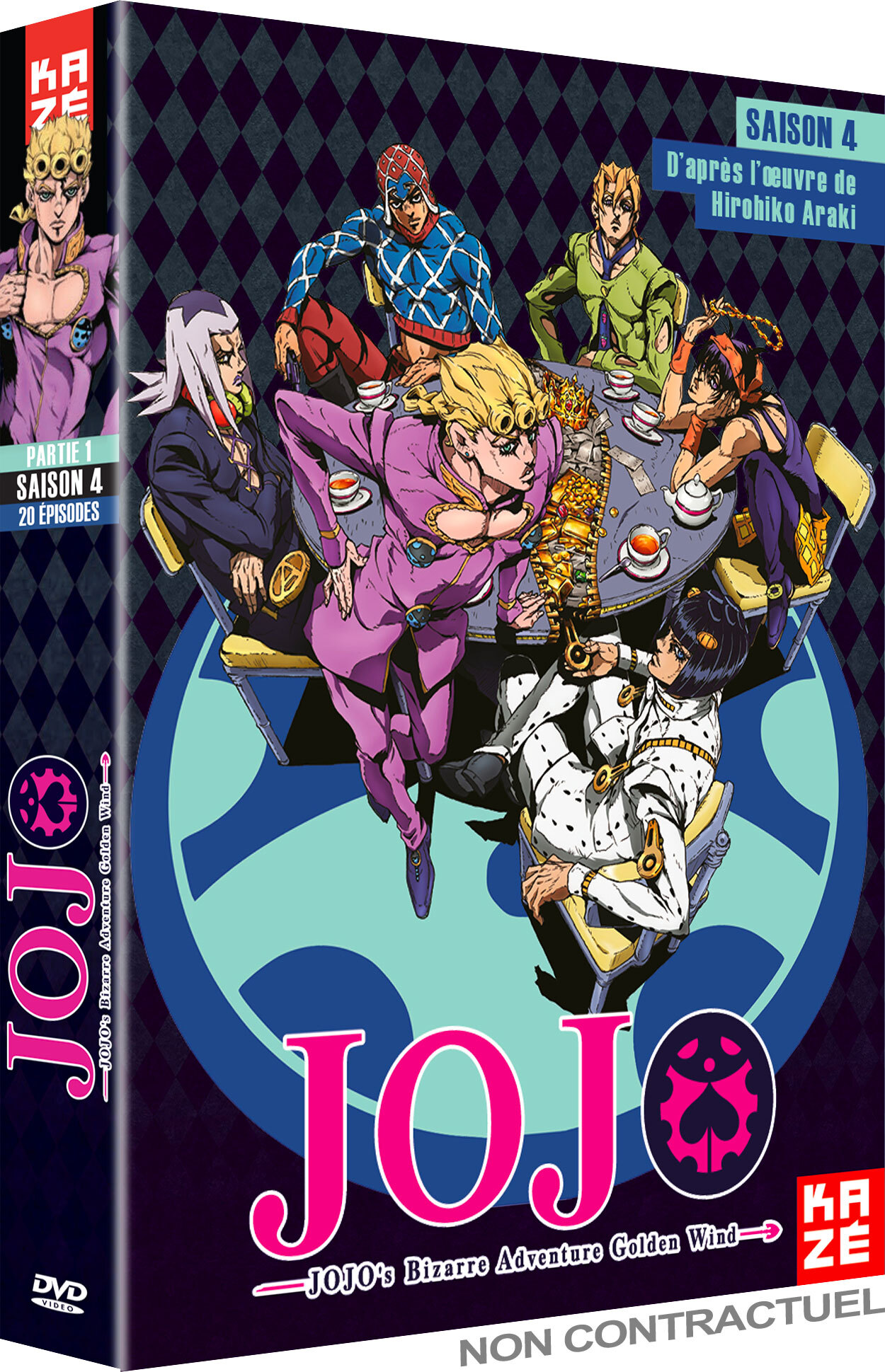 JOJO'S BIZARRE ADVENTURE : GOLDEN WIND - SAISON 4 - PARTIE 1/2 - 5 DVD