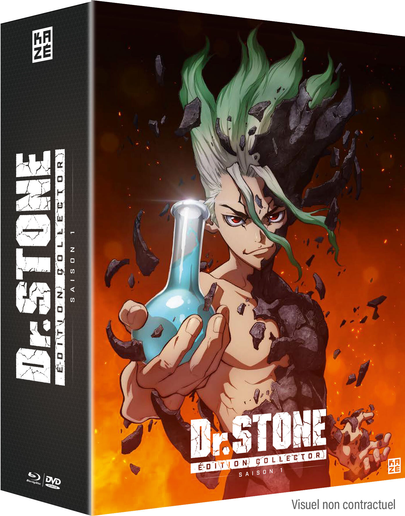 DR. STONE - SAISON 1 - COFFRET COLLECTOR - 4 BLU-RAY + 5 DVD