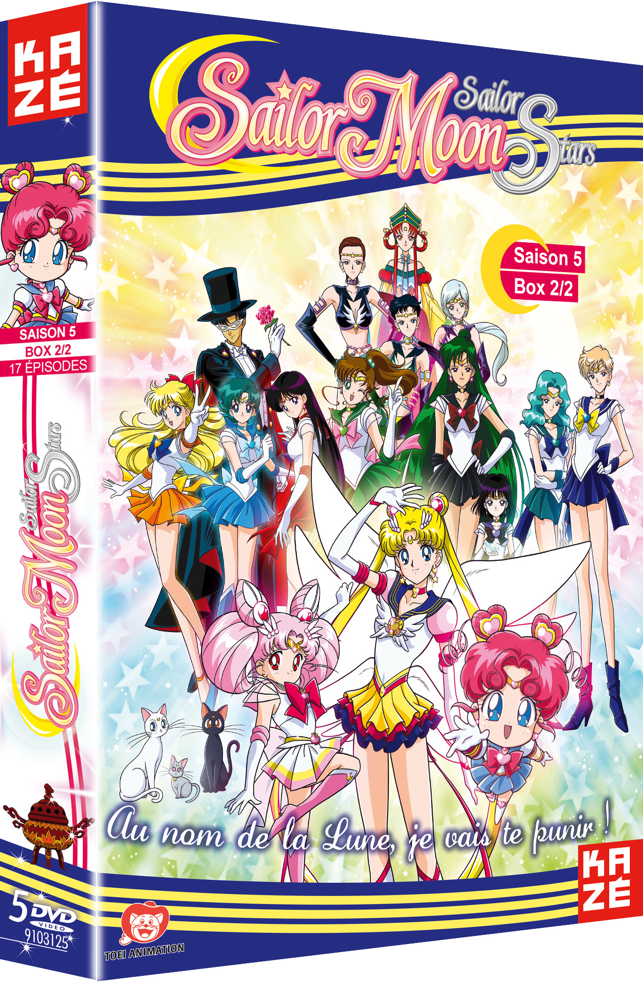 SAILOR MOON SAILOR STARS - SAISON 5 - PARTIE 2 SUR 2 - 5 DVD
