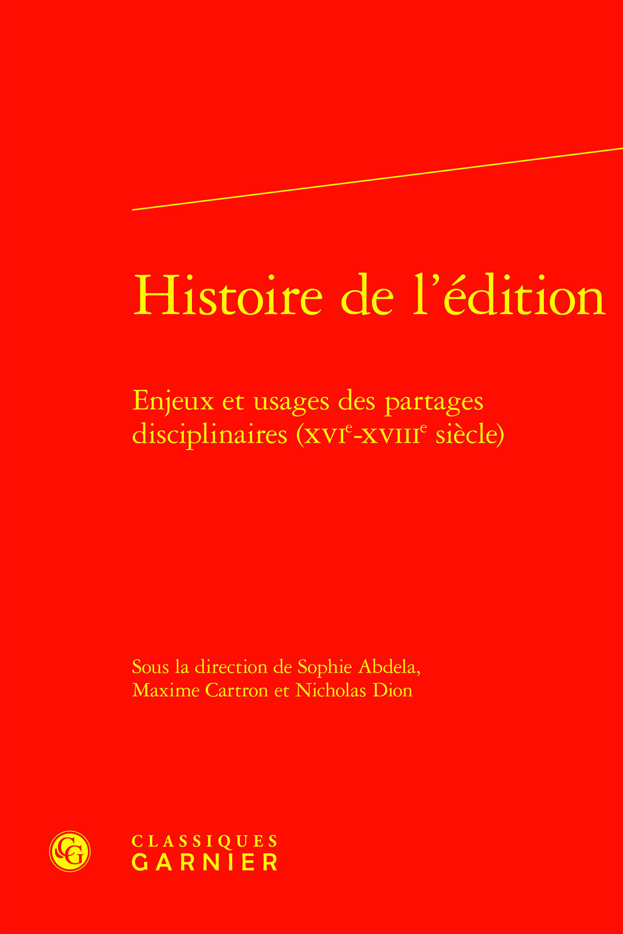 Histoire de l'édition