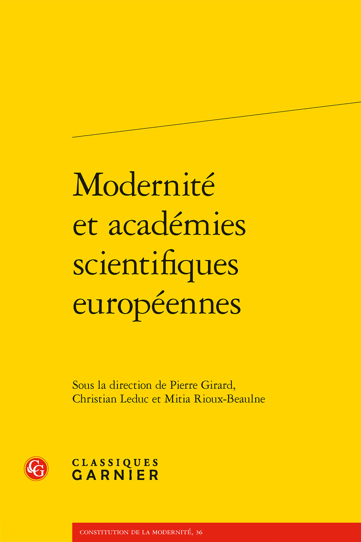 Modernité et académies scientifiques européennes