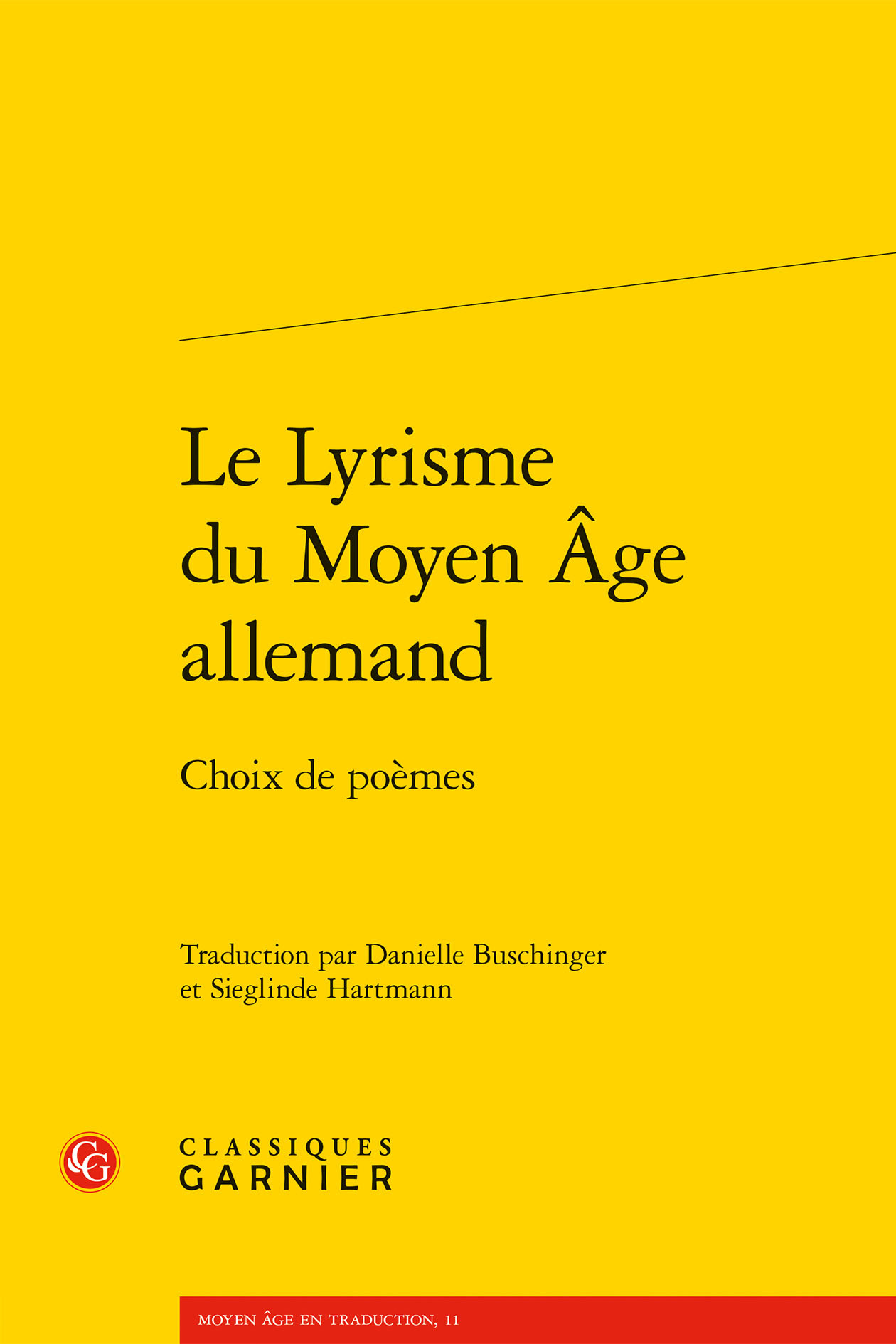 Le Lyrisme du Moyen Âge allemand