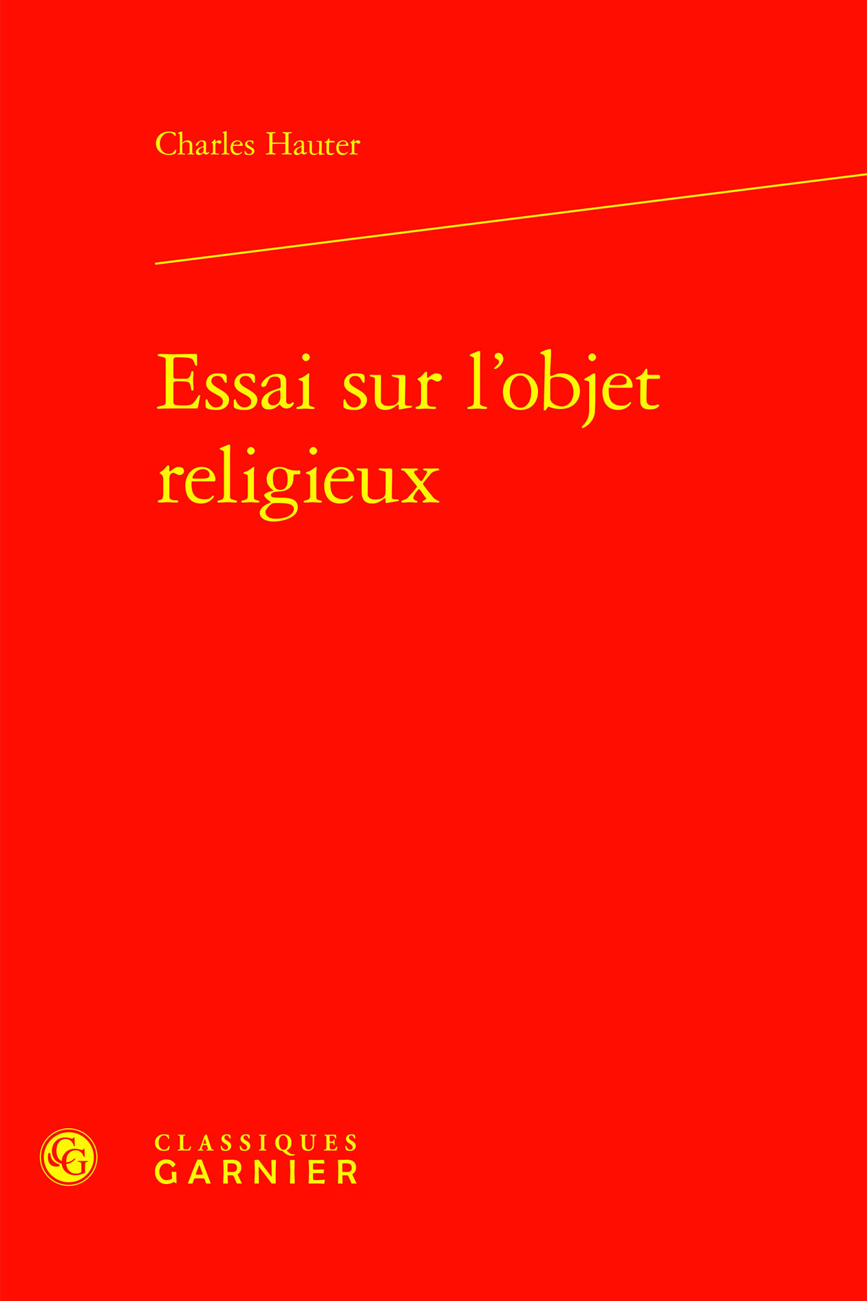 Essai sur l'objet religieux