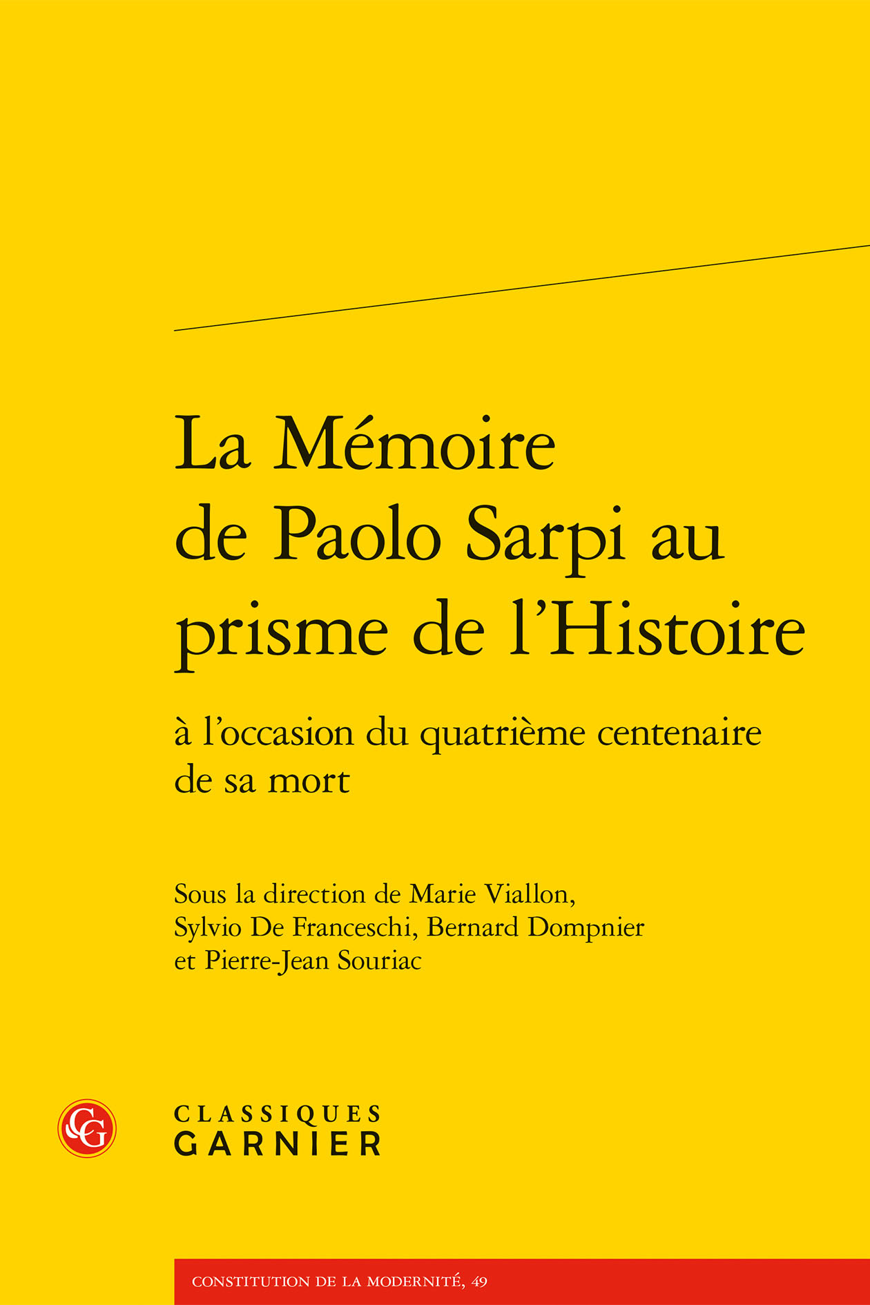La Mémoire de Paolo Sarpi au prisme de l'Histoire