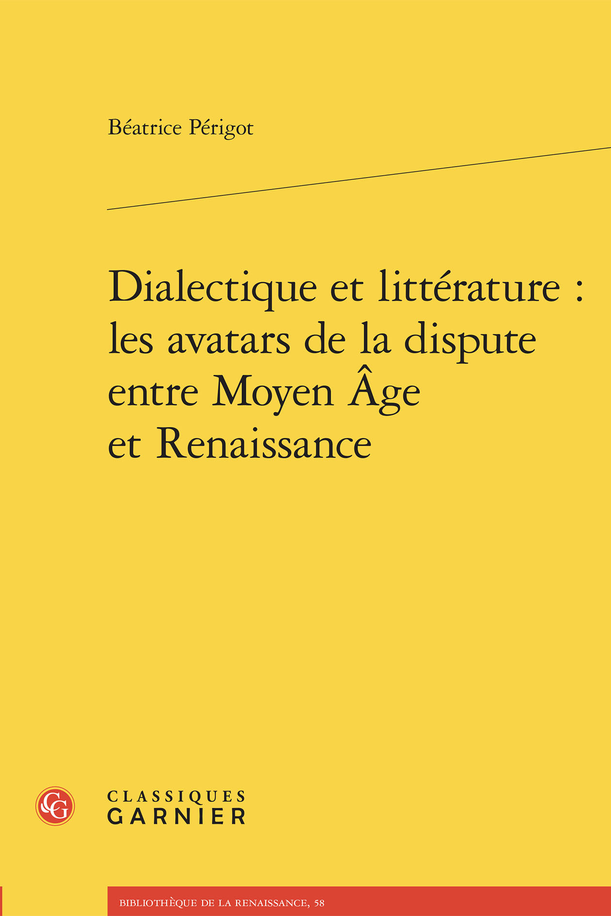 Dialectique et littérature : les avatars de la dispute entre Moyen Âge et Renaissance
